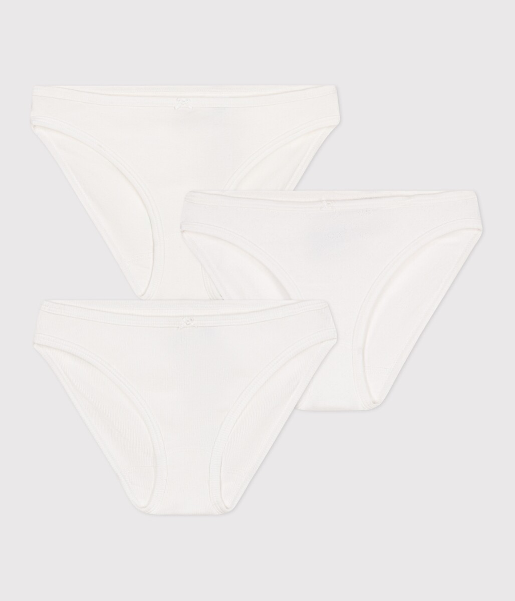 Lot de 3 culottes en coton, PETIT BATEAU