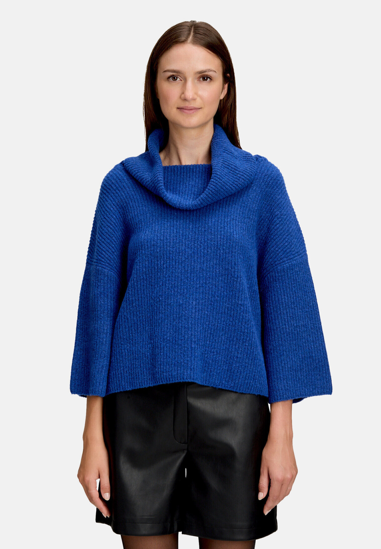 Pull-over en maille à col, BETTY & CO