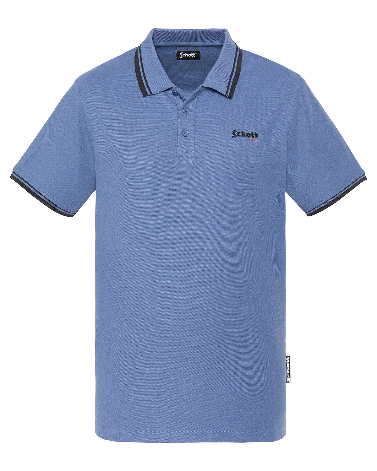 Polo en coton piqué, SCHOTT