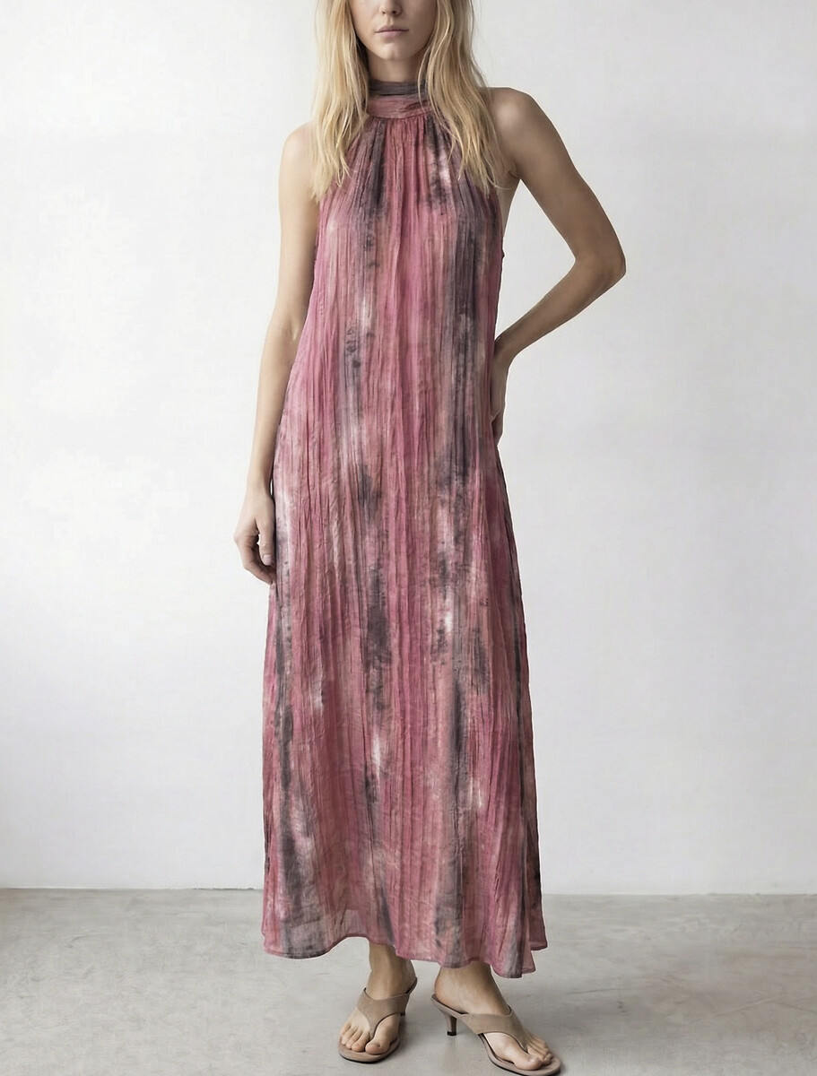 Robe longue imprimée sans manches, VILA