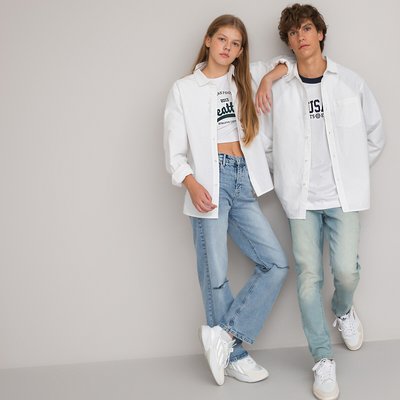 Unisex Cotton Shirt with Long Sleeves LA REDOUTE COLLECTIONS
