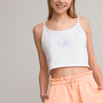 Pack of 2 Cropped Camis in Cotton LA REDOUTE COLLECTIONS