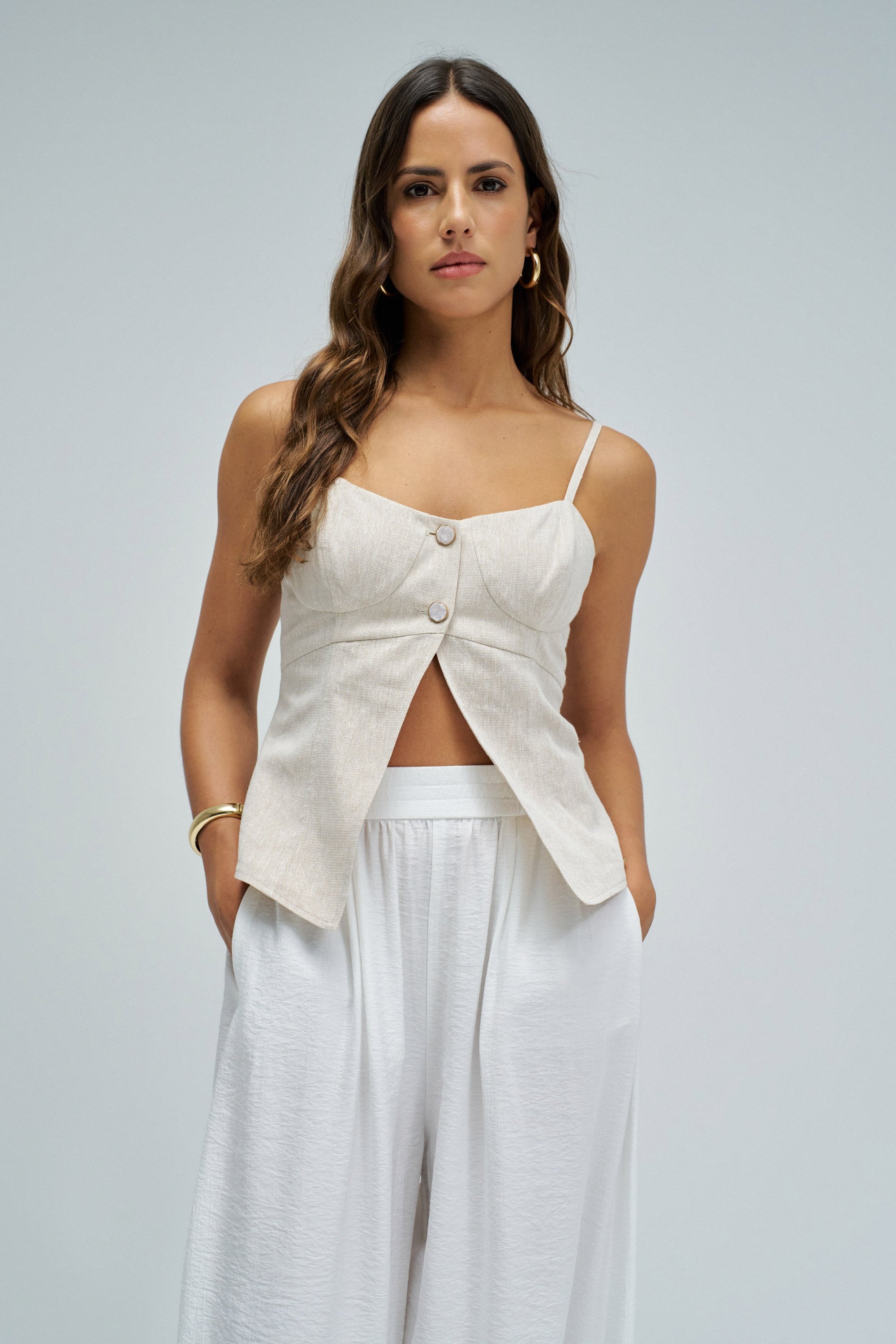 TOP AVEC LIN, SALSA JEANS