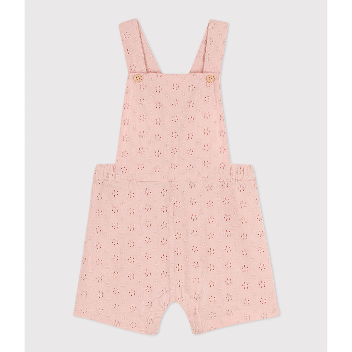 Broderie Anglaise Short Dungarees in Cotton