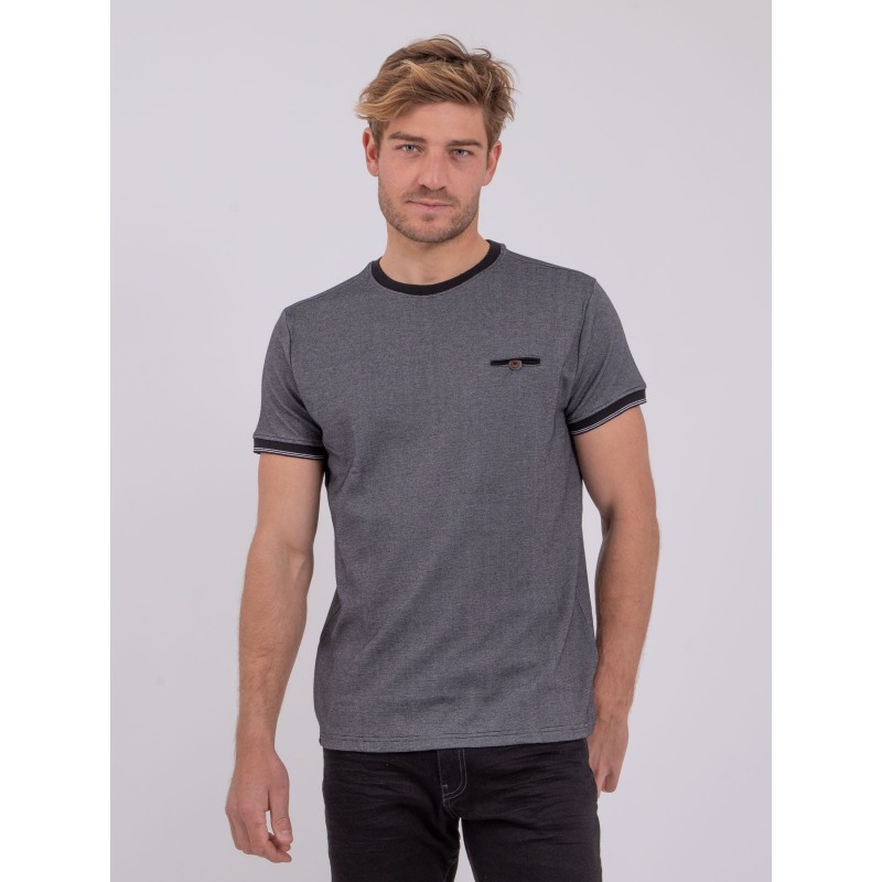 T-shirt Manches Courtes Col Rond Pur Coton Nomiko, RITCHIE