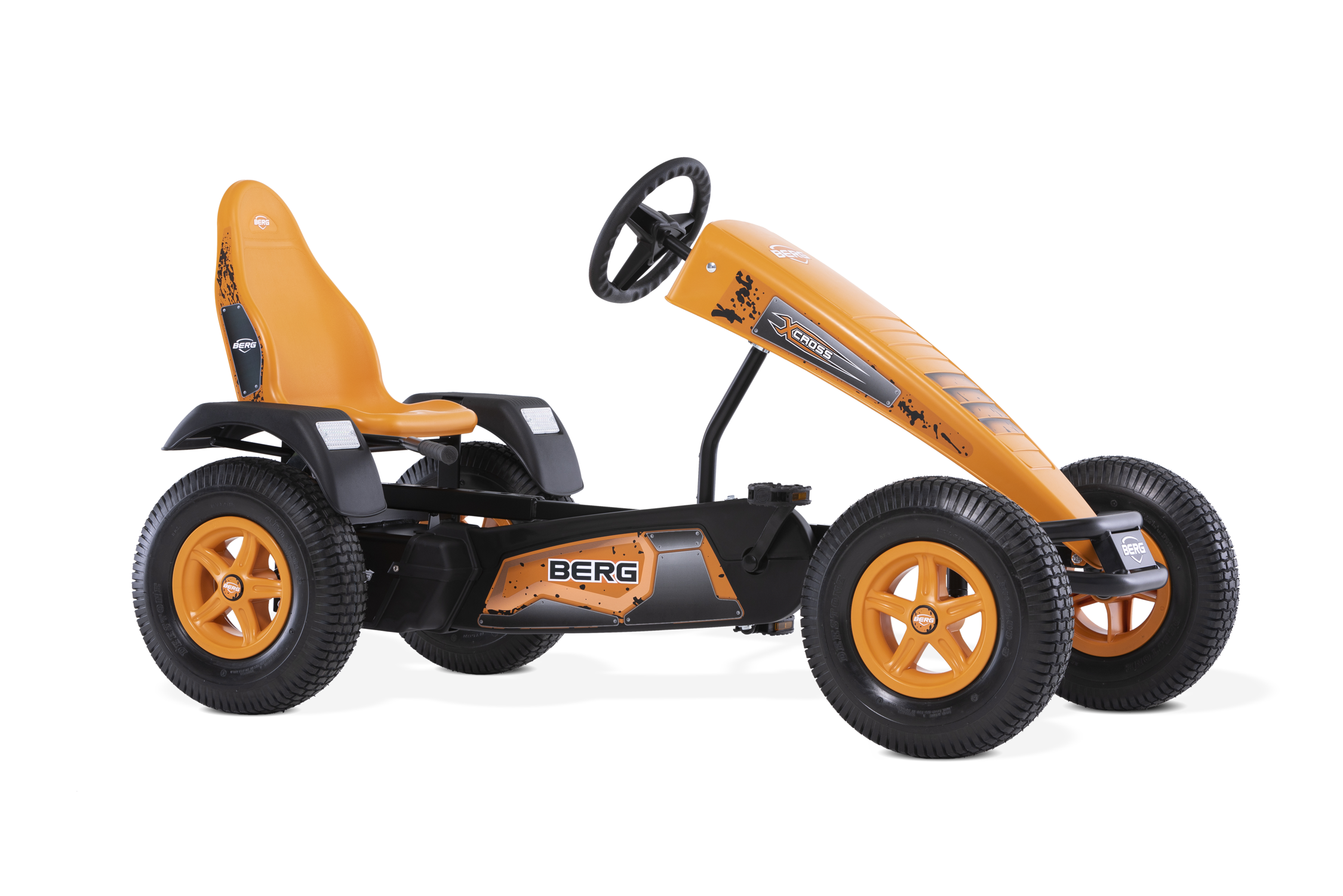 Kart à Pédales pour Enfants, 5+ Ans, XL X-Cross BFR-3, BERG TOYS