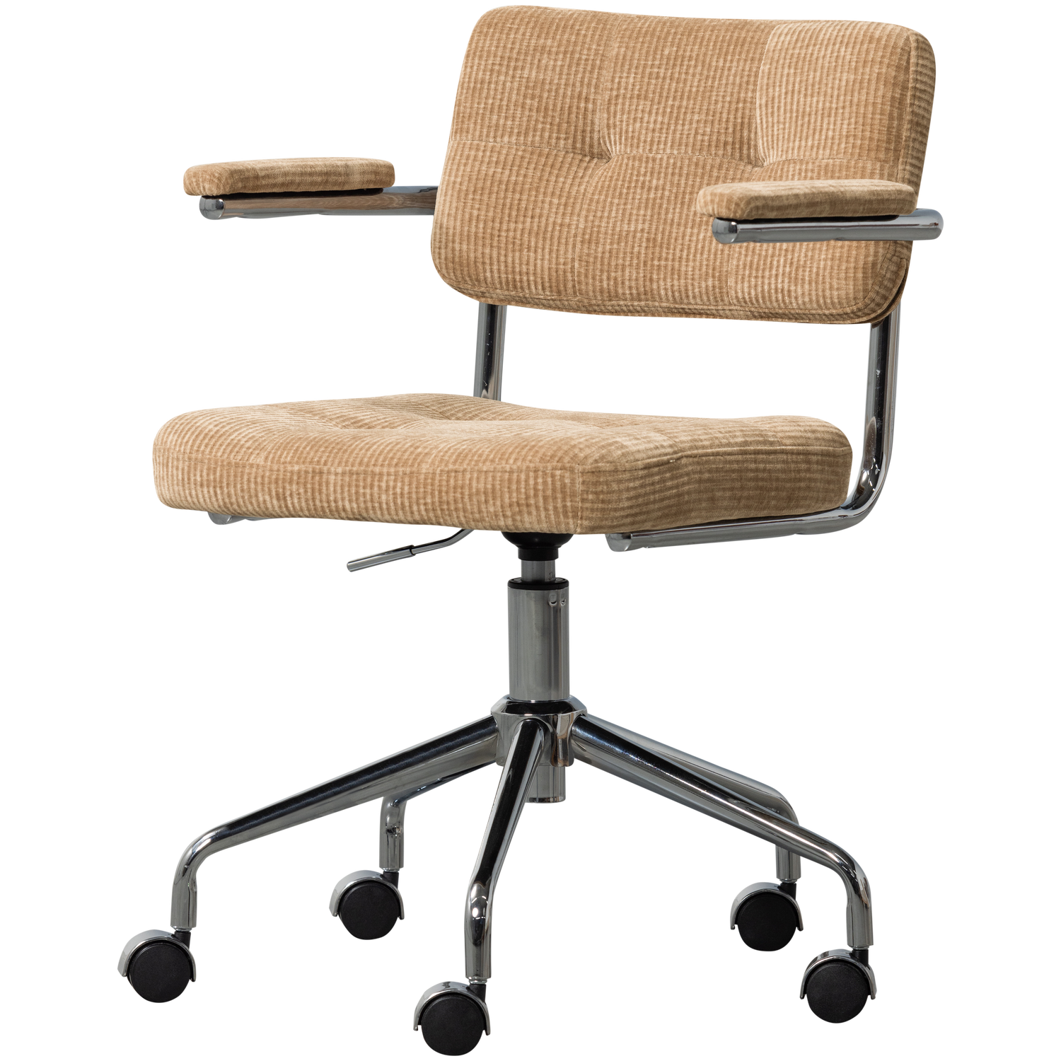 Chaise de bureau en tissu tissé KOVA, WOOOD