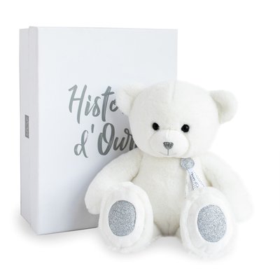 Ours charms 40 cm ho2810 blanc HISTOIRE D'OURS