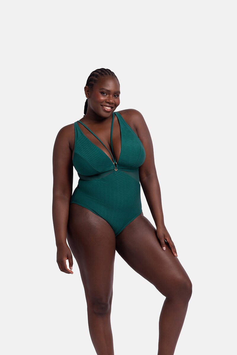 LONGSHENGDA Costume Intero Donna Contenitivo Pancia Sexy Curvy