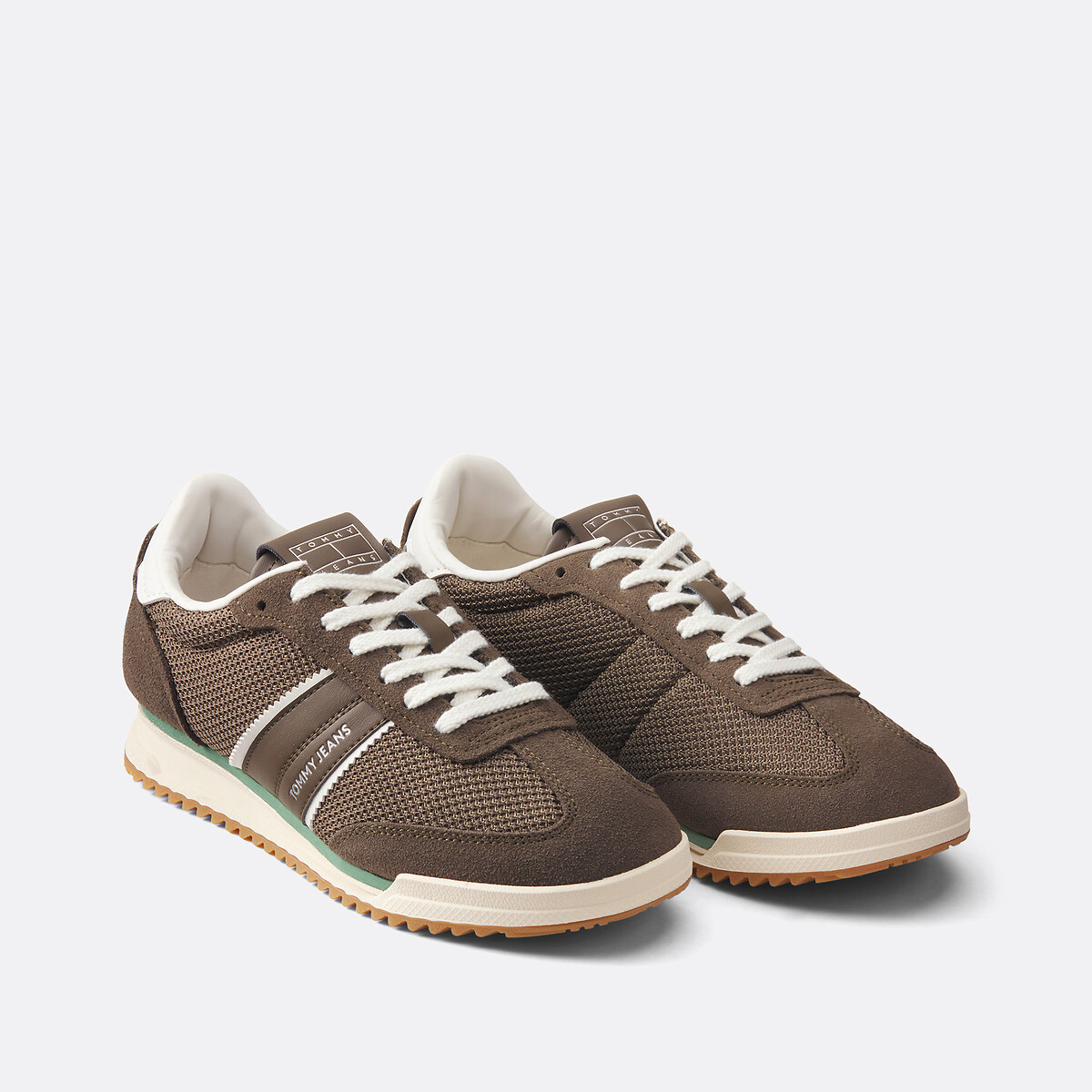 Tommy Jeans Zapatillas de piel de perfil bajo para corredores