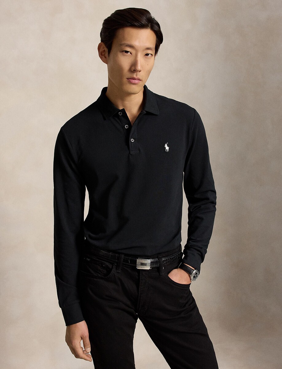 Polo en piqué, CUSTOM SLIM FIT, POLO RALPH LAUREN