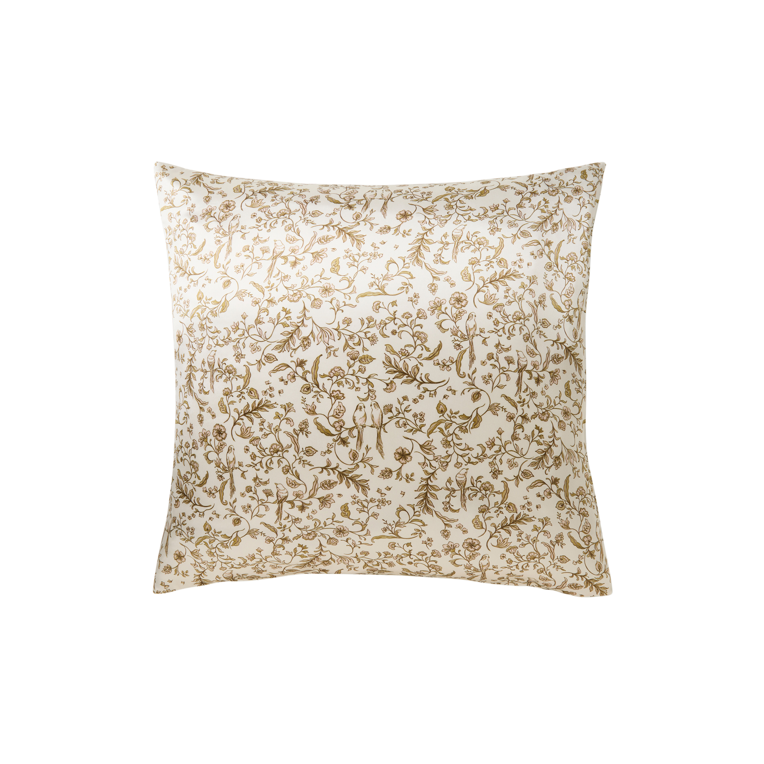 Taie d'oreiller carrée soie de mûrier BEAUTÉ, CARRE BLANC
