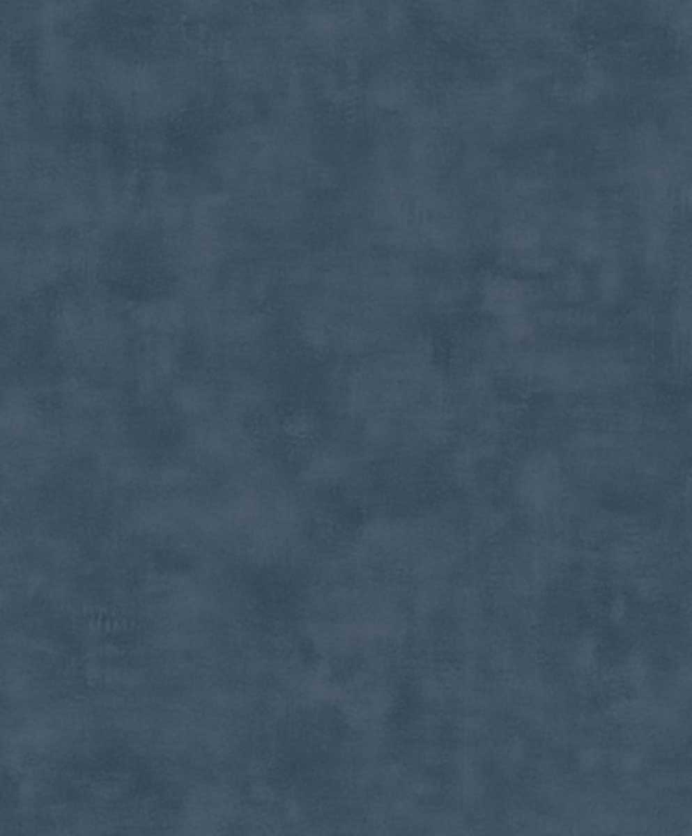 Papier peint uni effet toile lin bleu marine, HEXOA