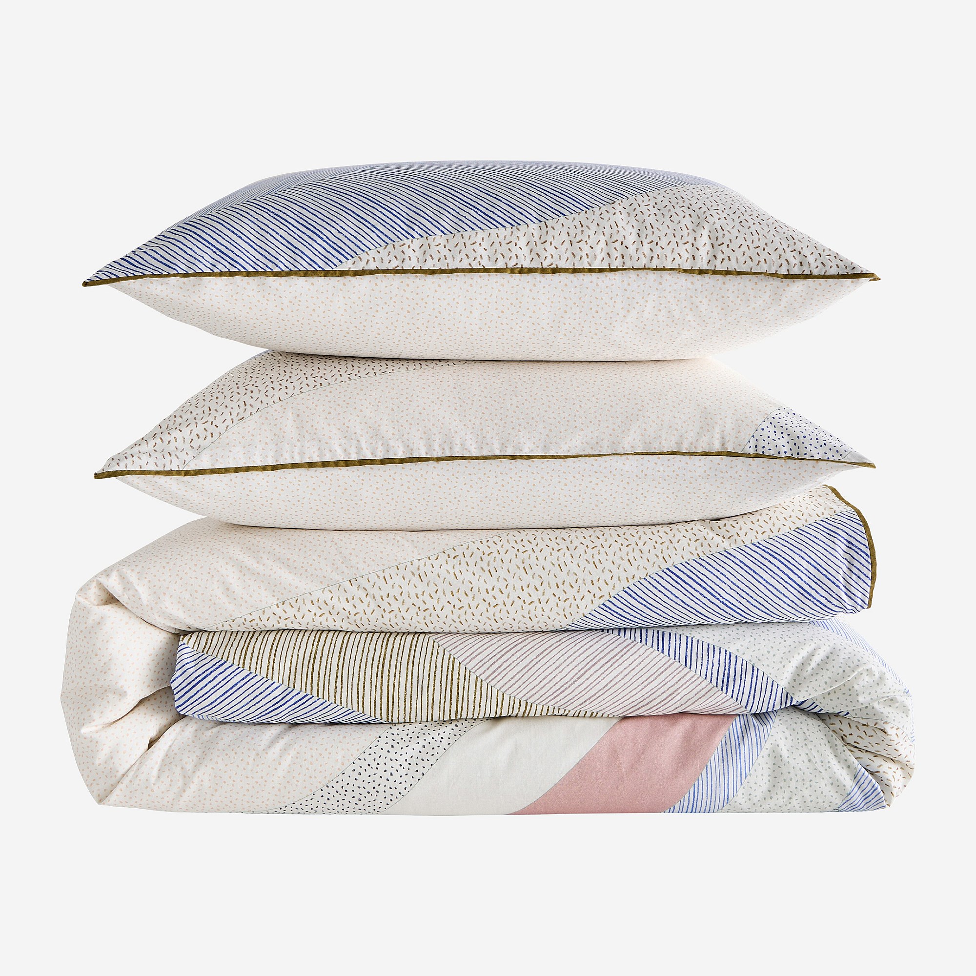 Parure de lit en percale de coton AZELIE, HABITAT