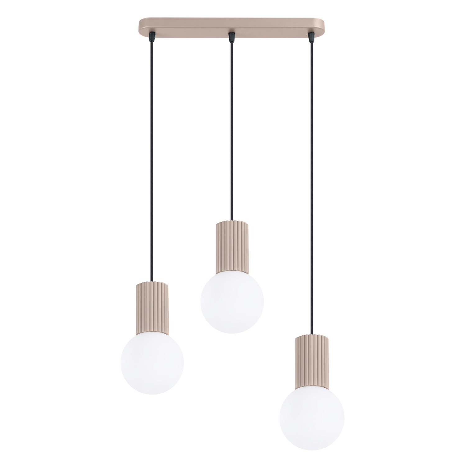 Suspension Aluminium Taupe G9 3 Halo, EDEN