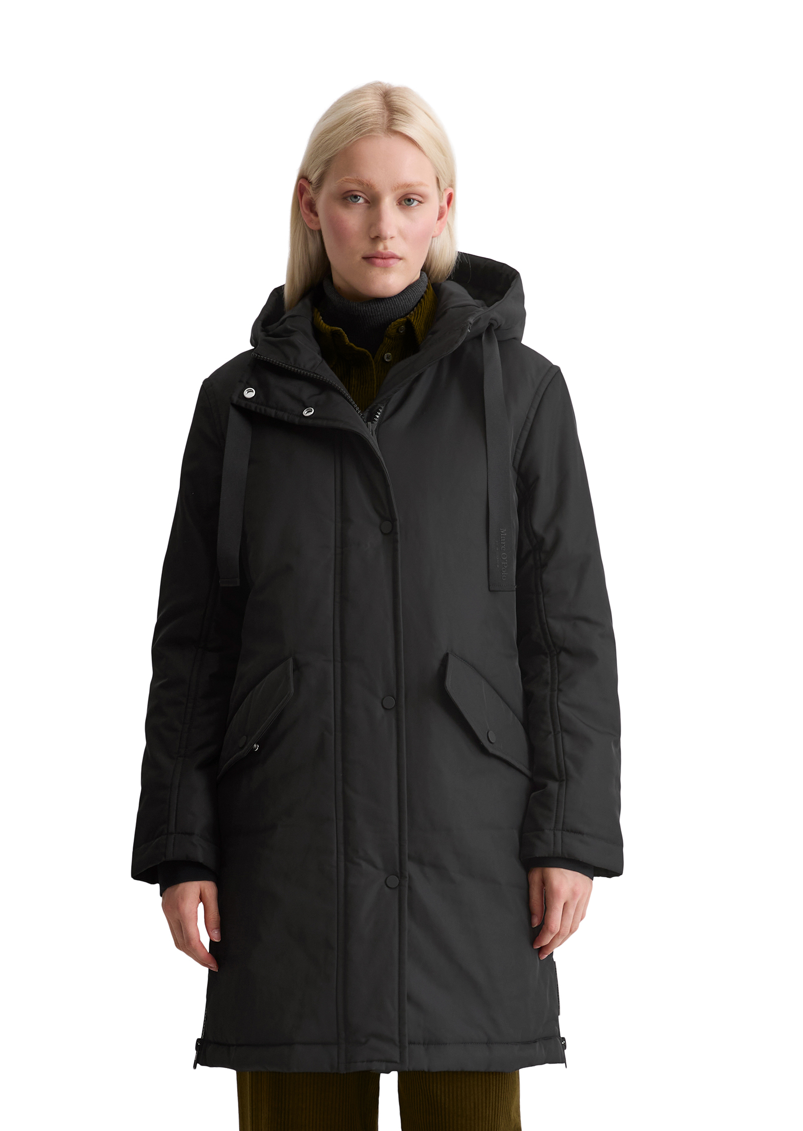 Veste parka matelassée fitted en sergé de polyester recyclé WR, MARC O'POLO