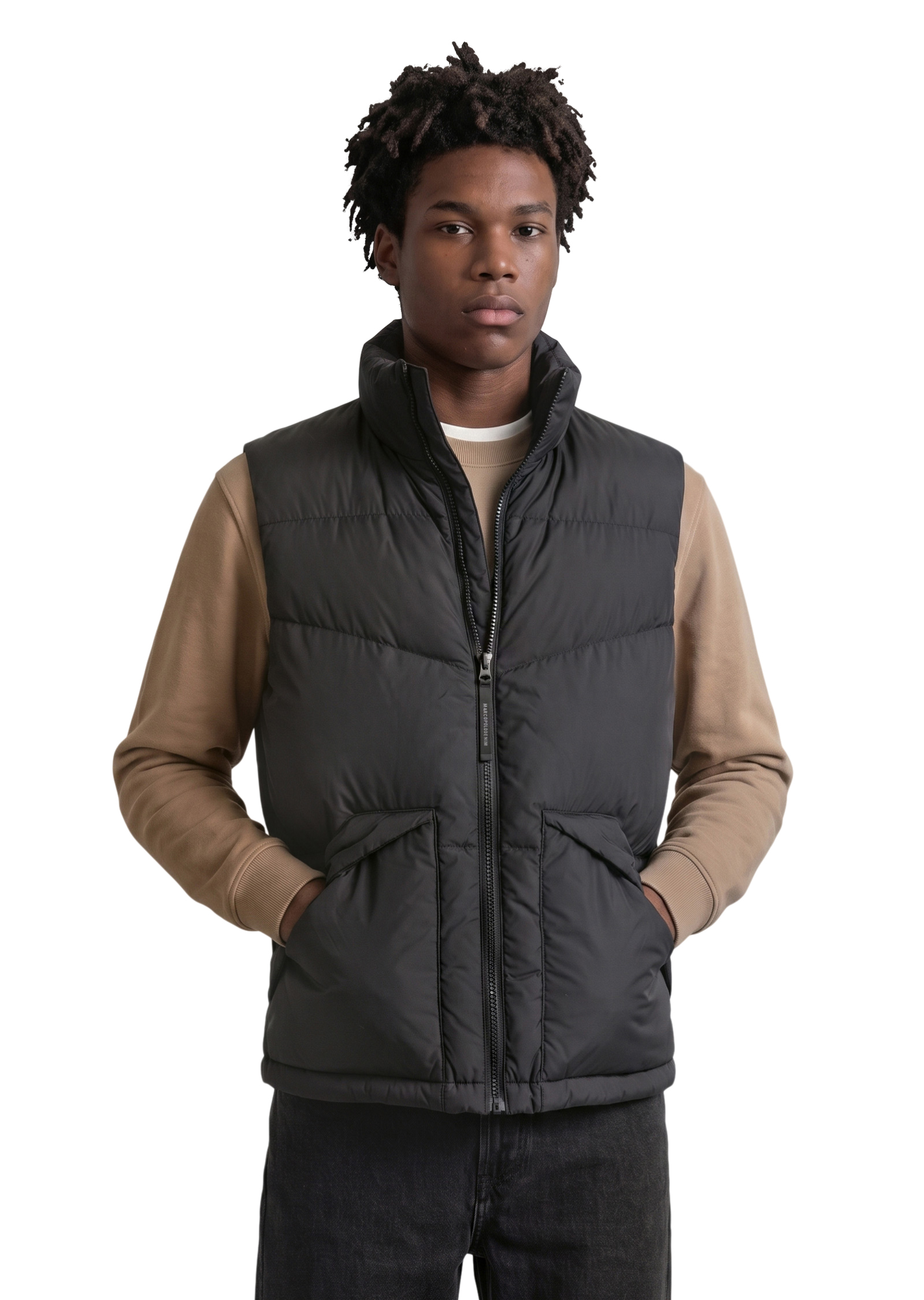 Gilet en duvet, coupe standard en polyester recyclé, MARC O’POLO DENIM