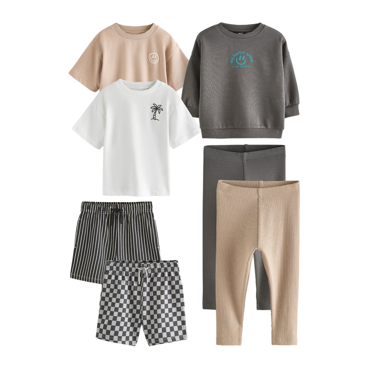 Ensemble capsule haut et short, lot de 7, NEXT