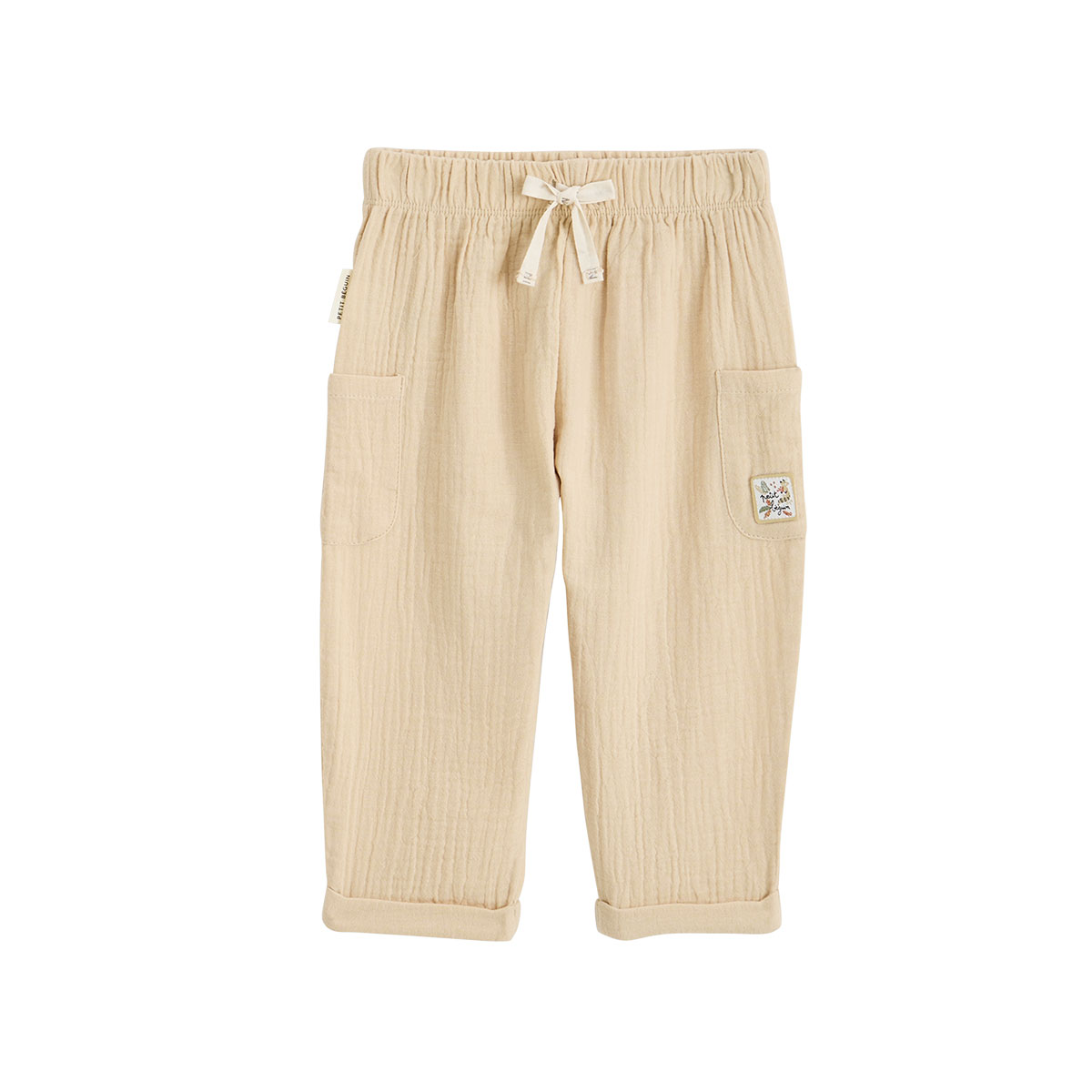 Pantalon enfant en gaze de coton Gabin, PETIT BEGUIN