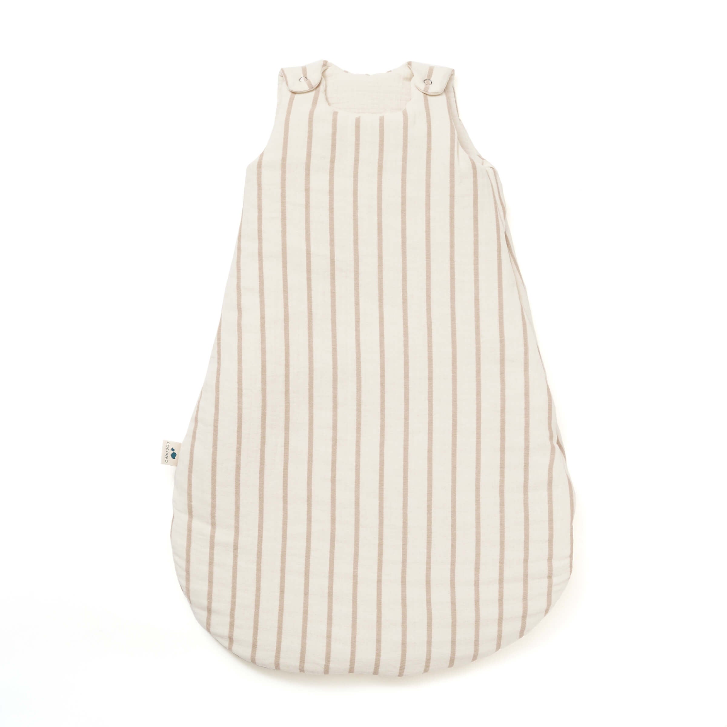 Gigoteuse TOG 2 gaze de coton - RAYURES BEIGE, COCOEKO