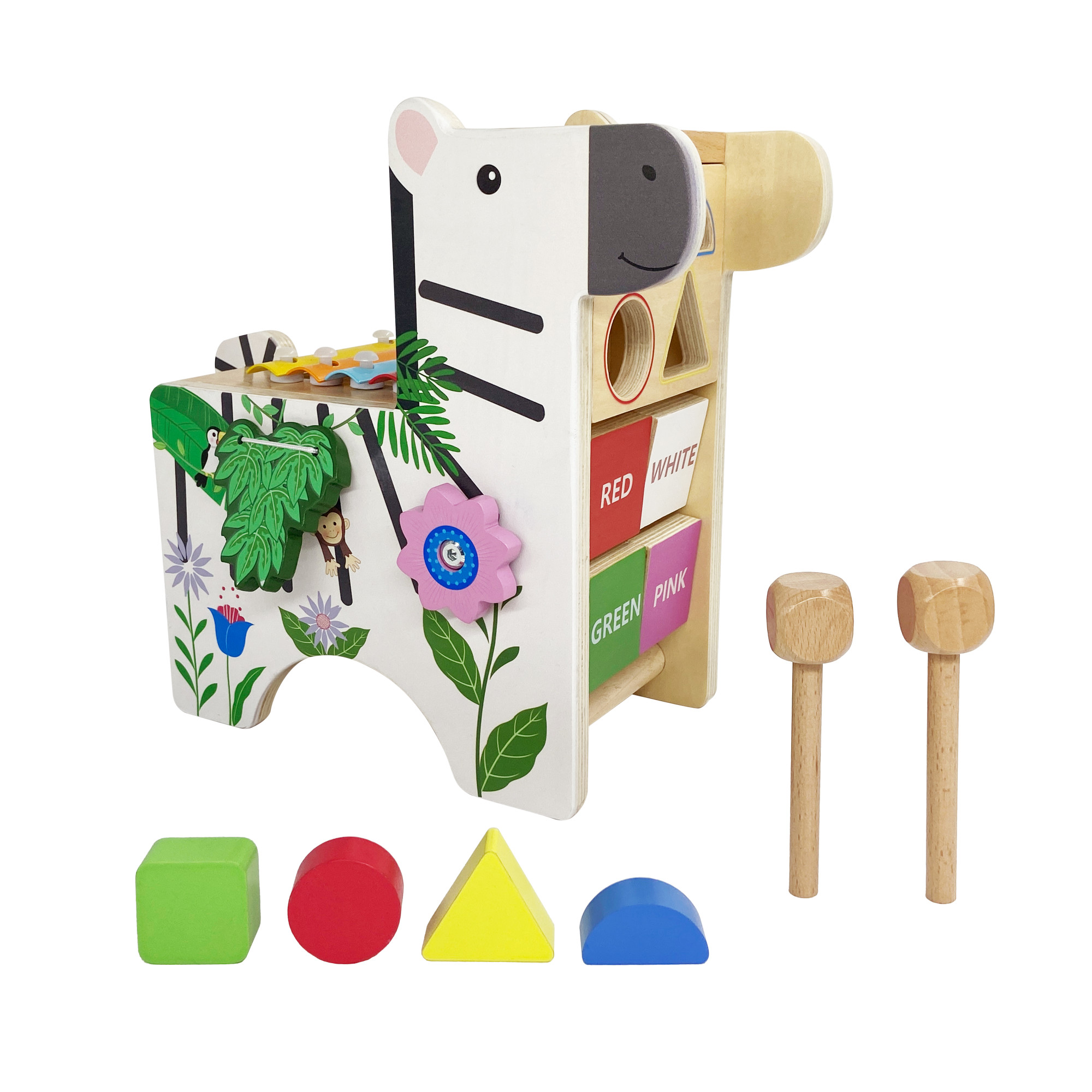 Centre Activités Joue Zebre Xylophone, TEAMSON KIDS