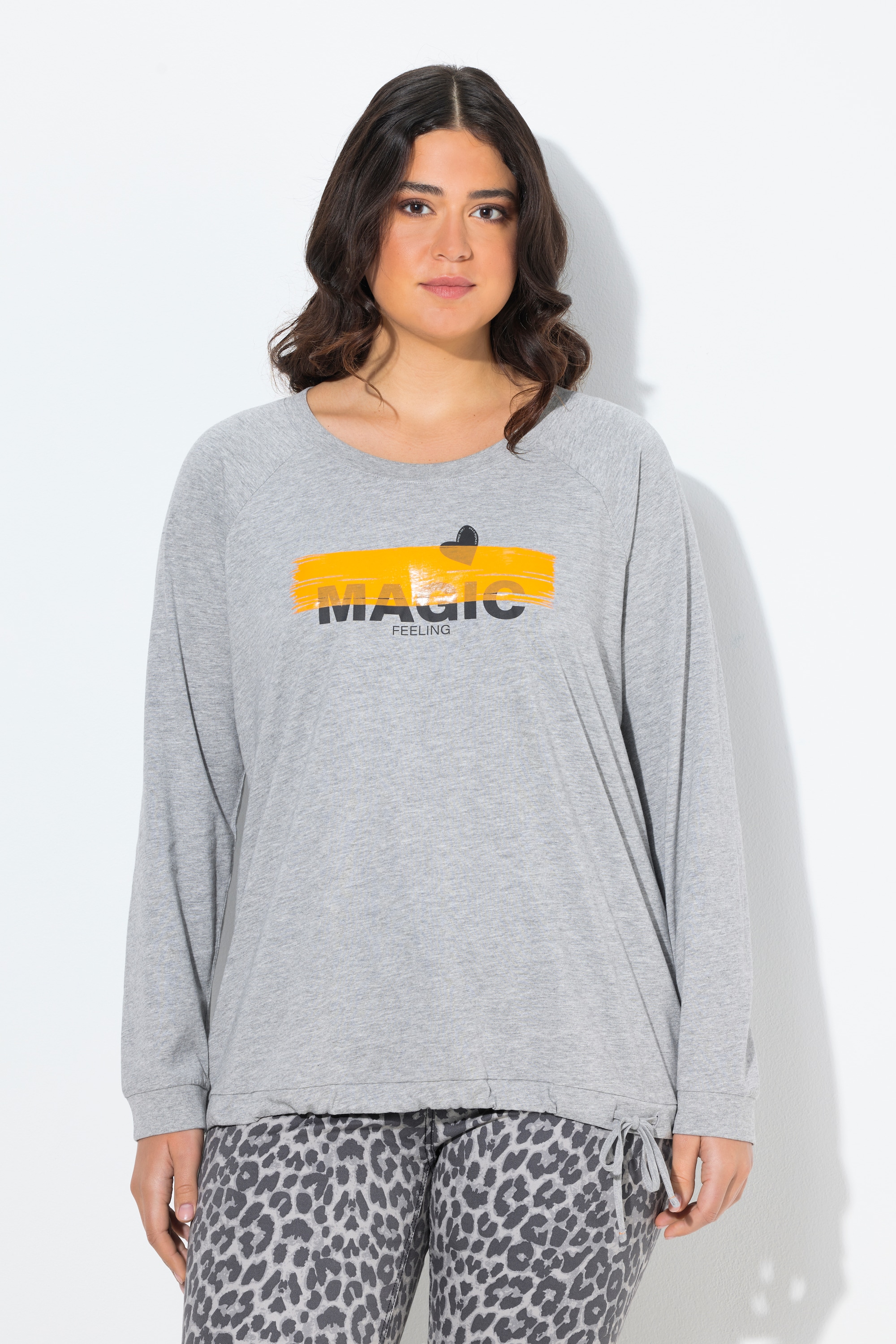 T-shirt décolleté rond et manches longues, ULLA POPKEN
