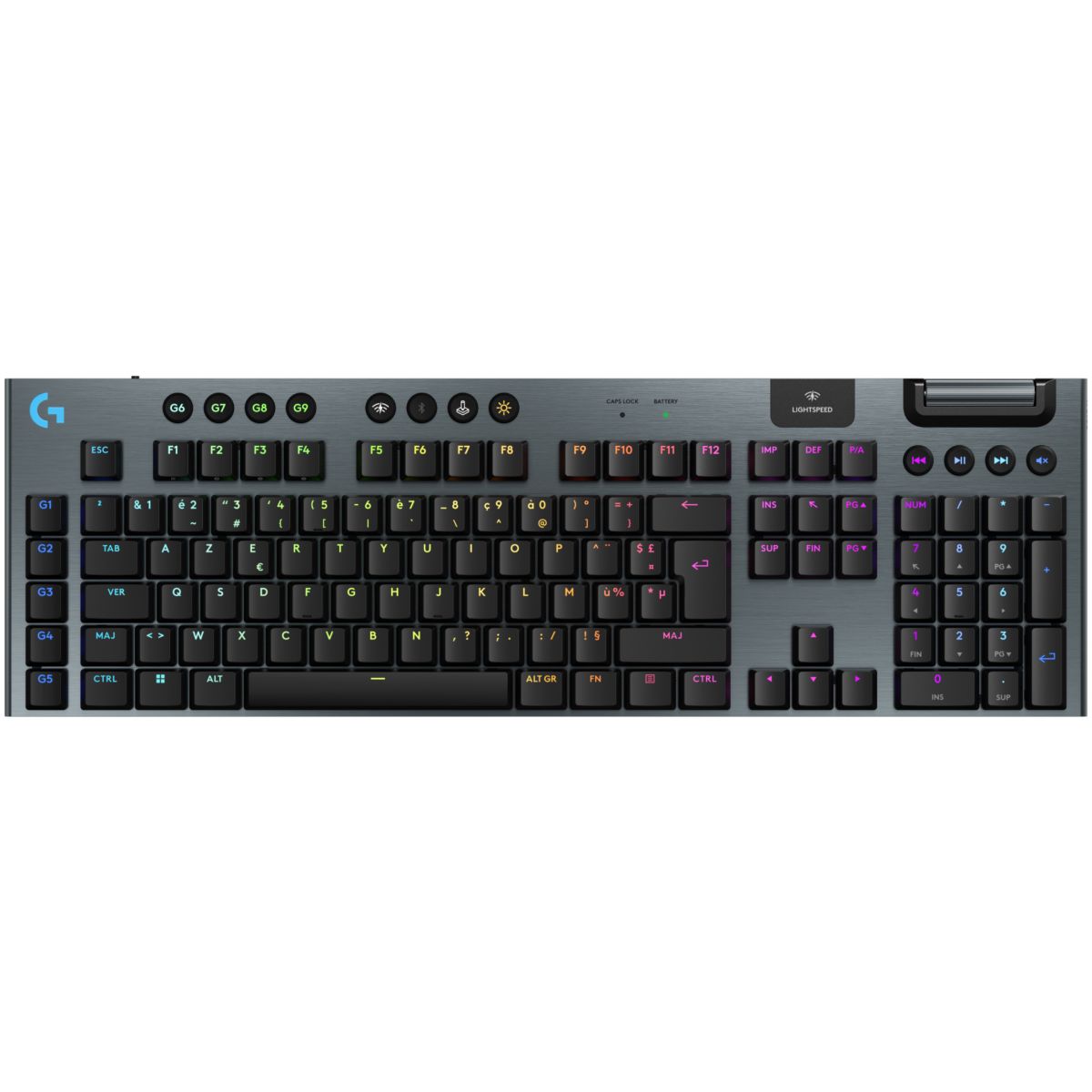 Clavier gamer sans fil G915 X Lightspeed Clicky Noir, LOGITECH