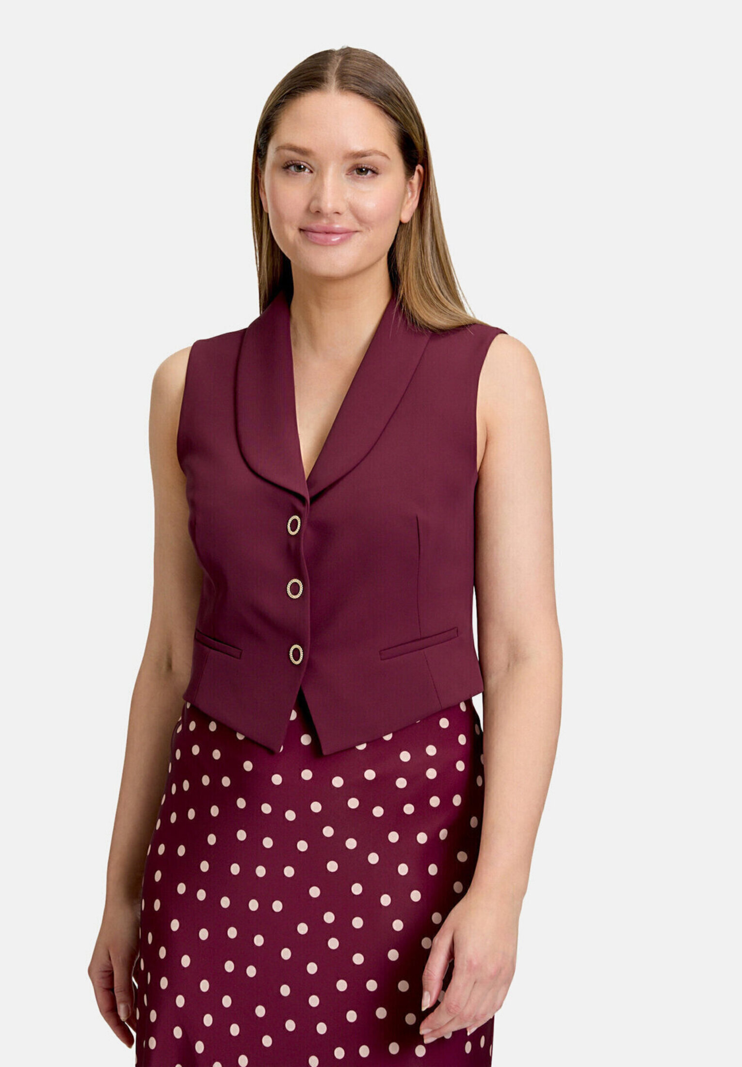 Veste sans manches d'été à col, VERA MONT