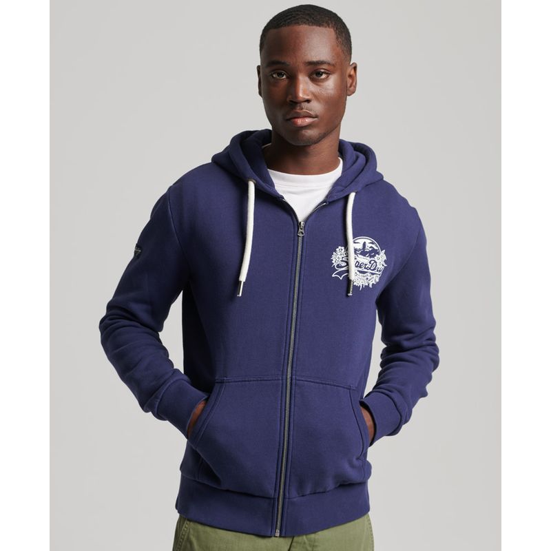 Sweat discount zippé superdry