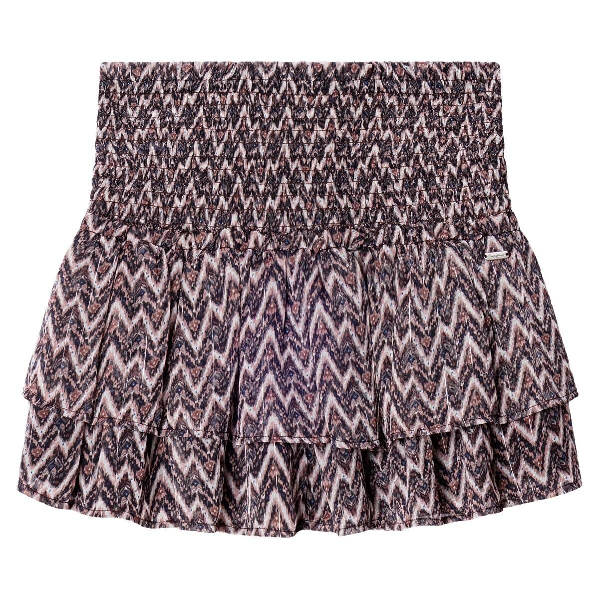 Jupe Courte En Chiffon À Imprimé Fantaisie, PEPE JEANS