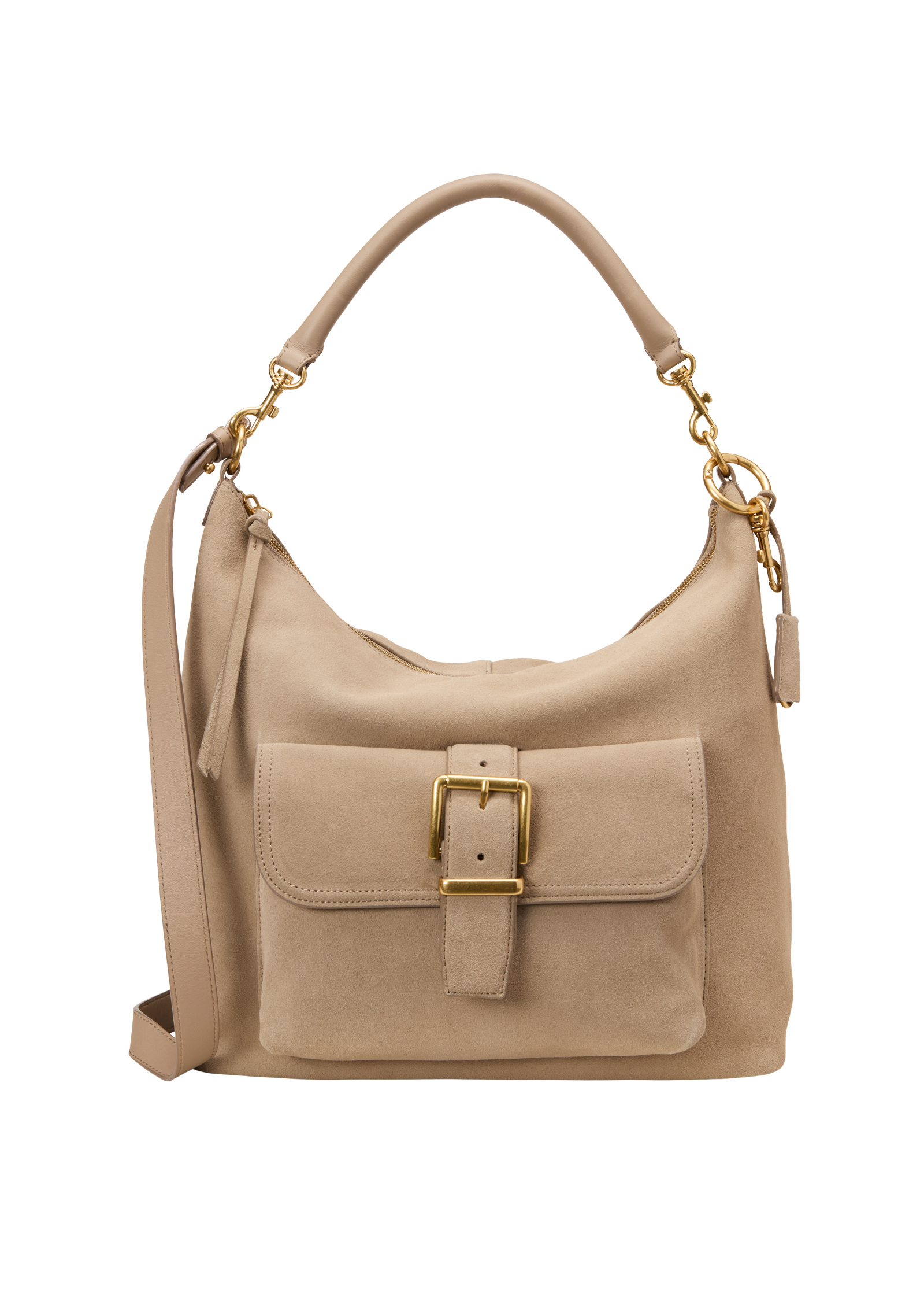 Sac à main en cuir de vachette velours doux, MARC O'POLO