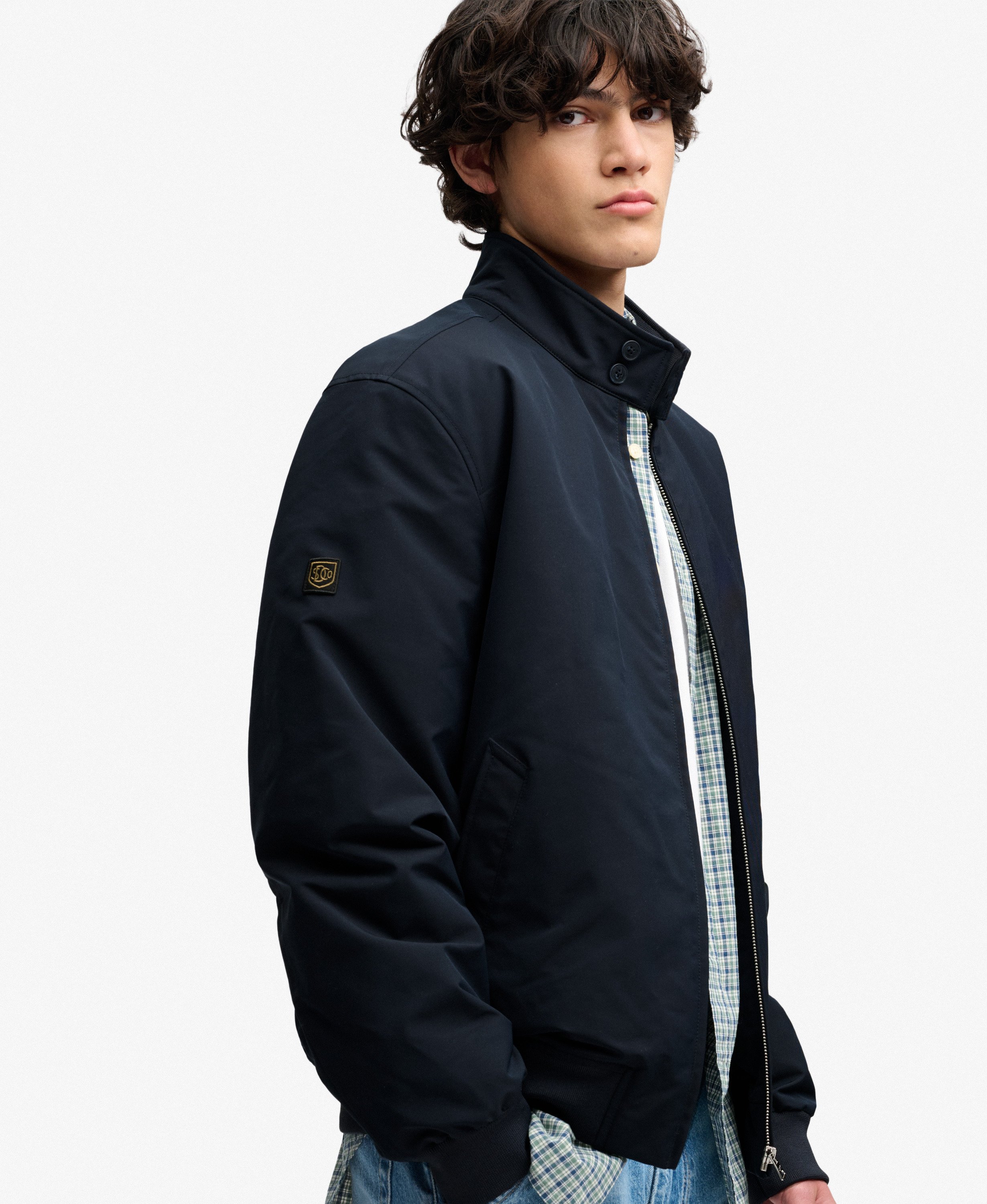 Blouson Harrington Matelassé Campus, SUPERDRY