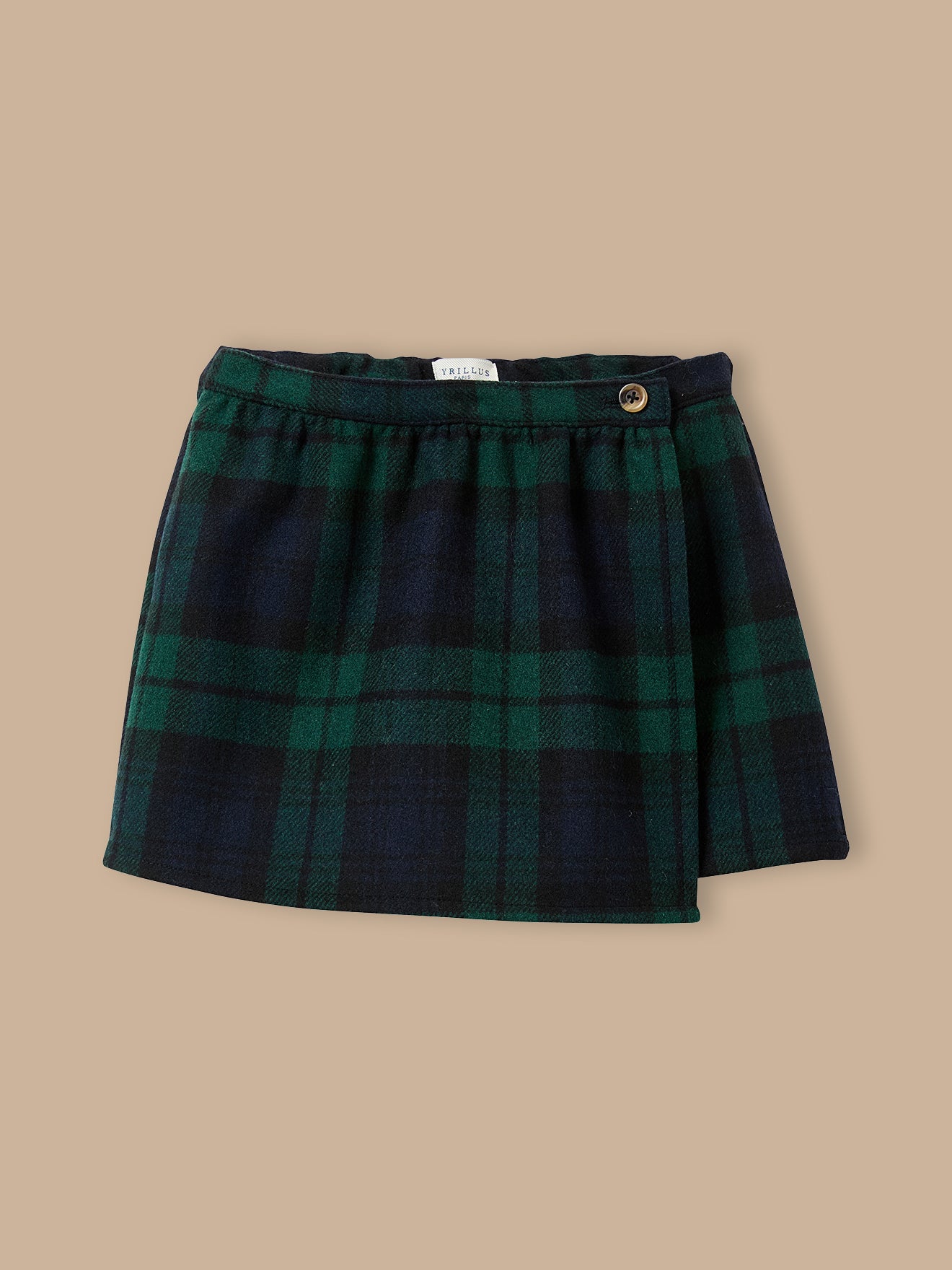 Jupe short imprimé tartan, CYRILLUS