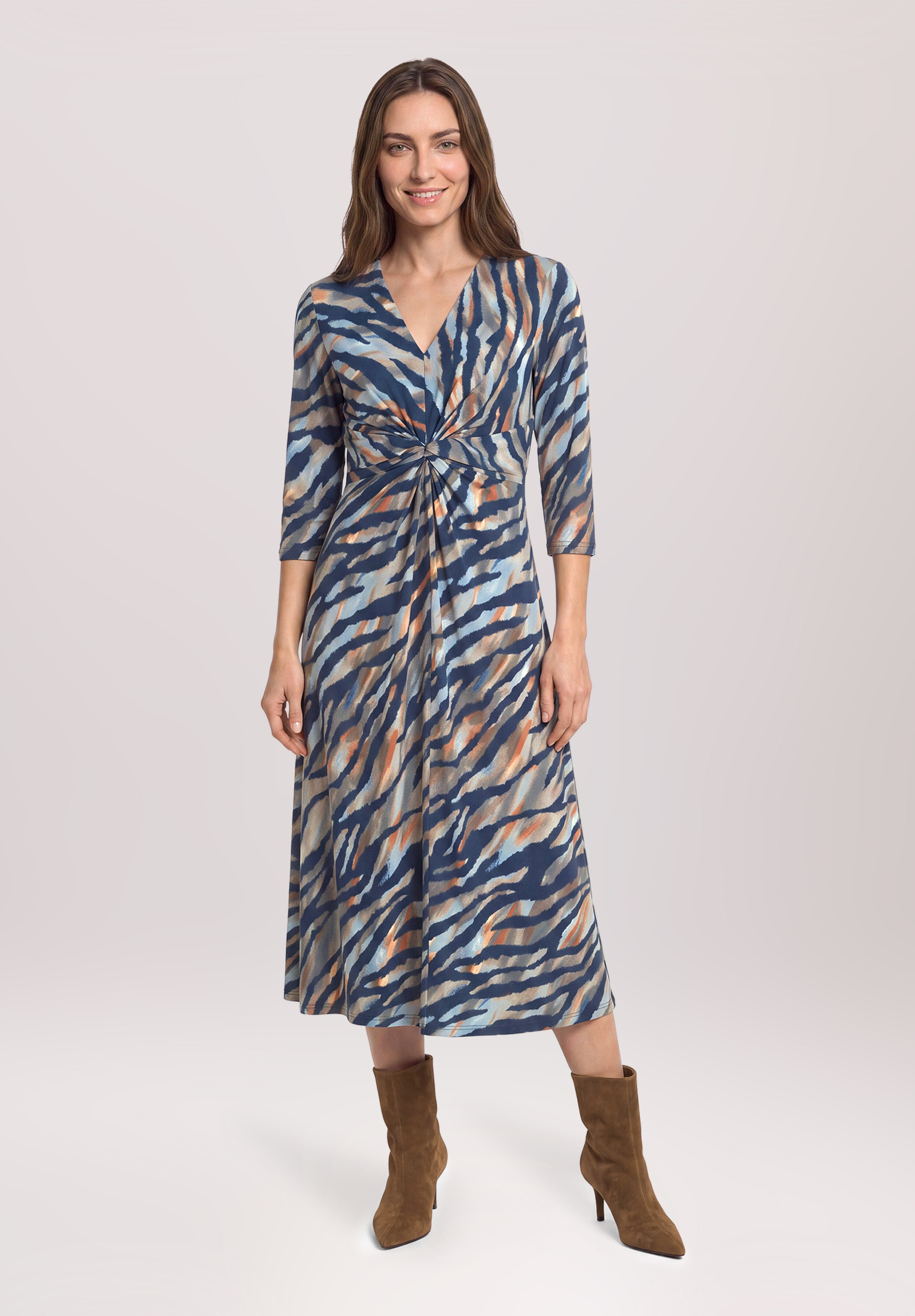 Robe longueur midi à fronce, BETTY BARCLAY
