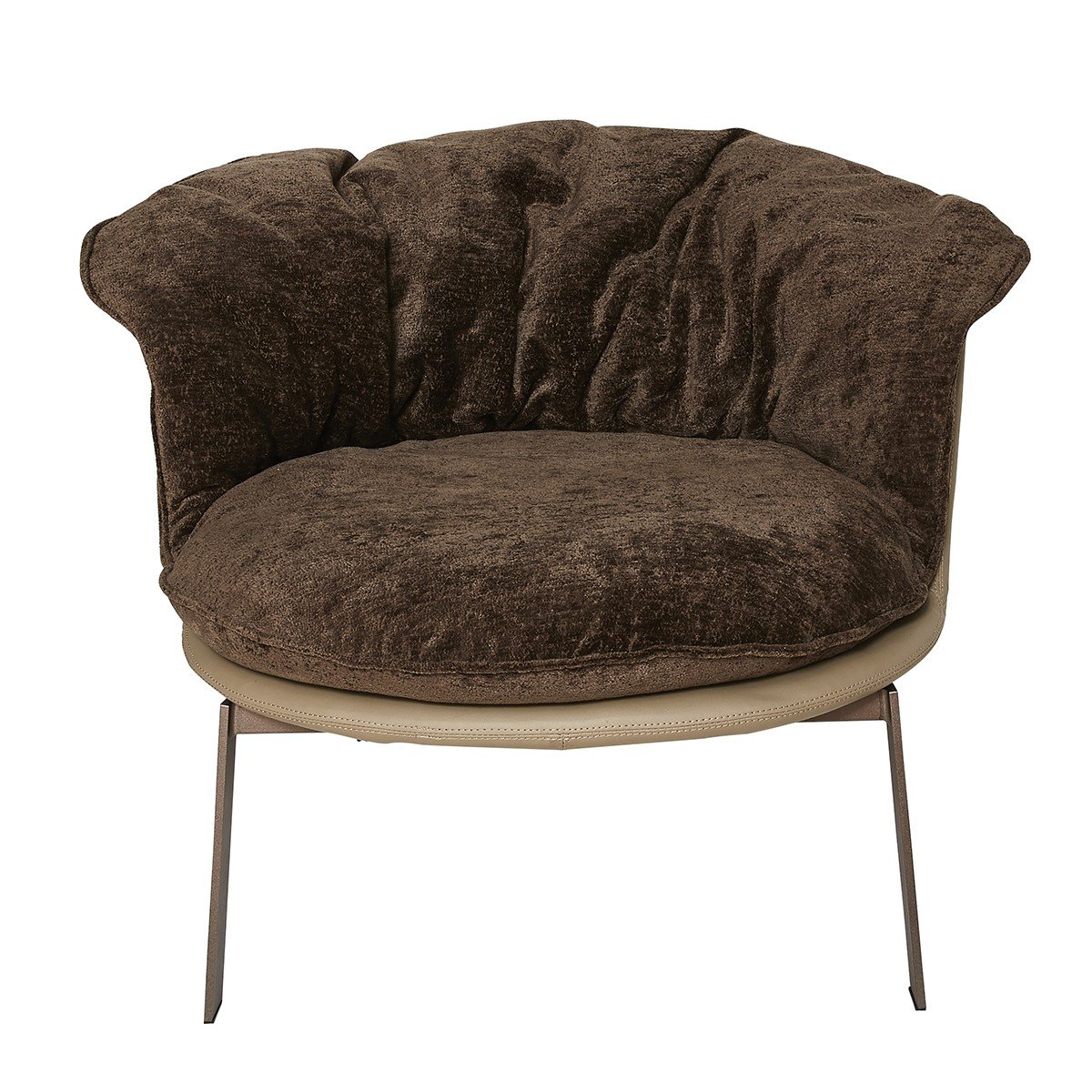 Fauteuil Bob - Coussin en Tissu Chenille, CALICOSY