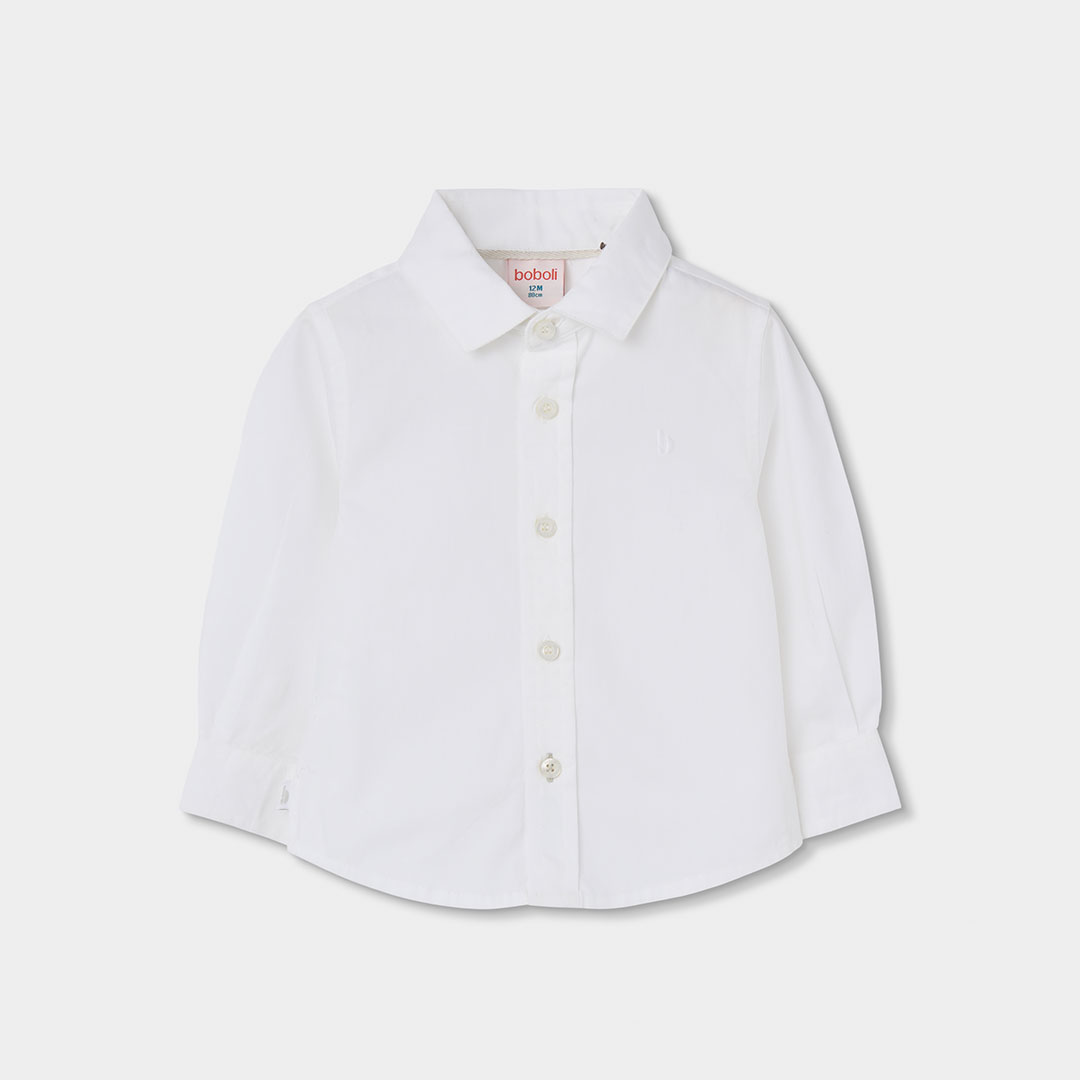 Chemise garçon manches longues Oxford, BOBOLI