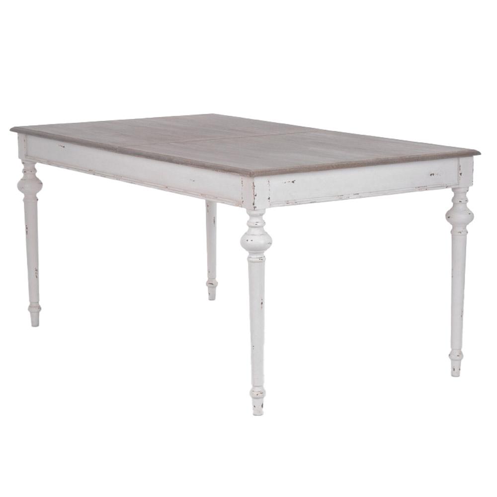 Table à manger rectangulaire 6 personnes en bois mindi Légende, AMADEUS