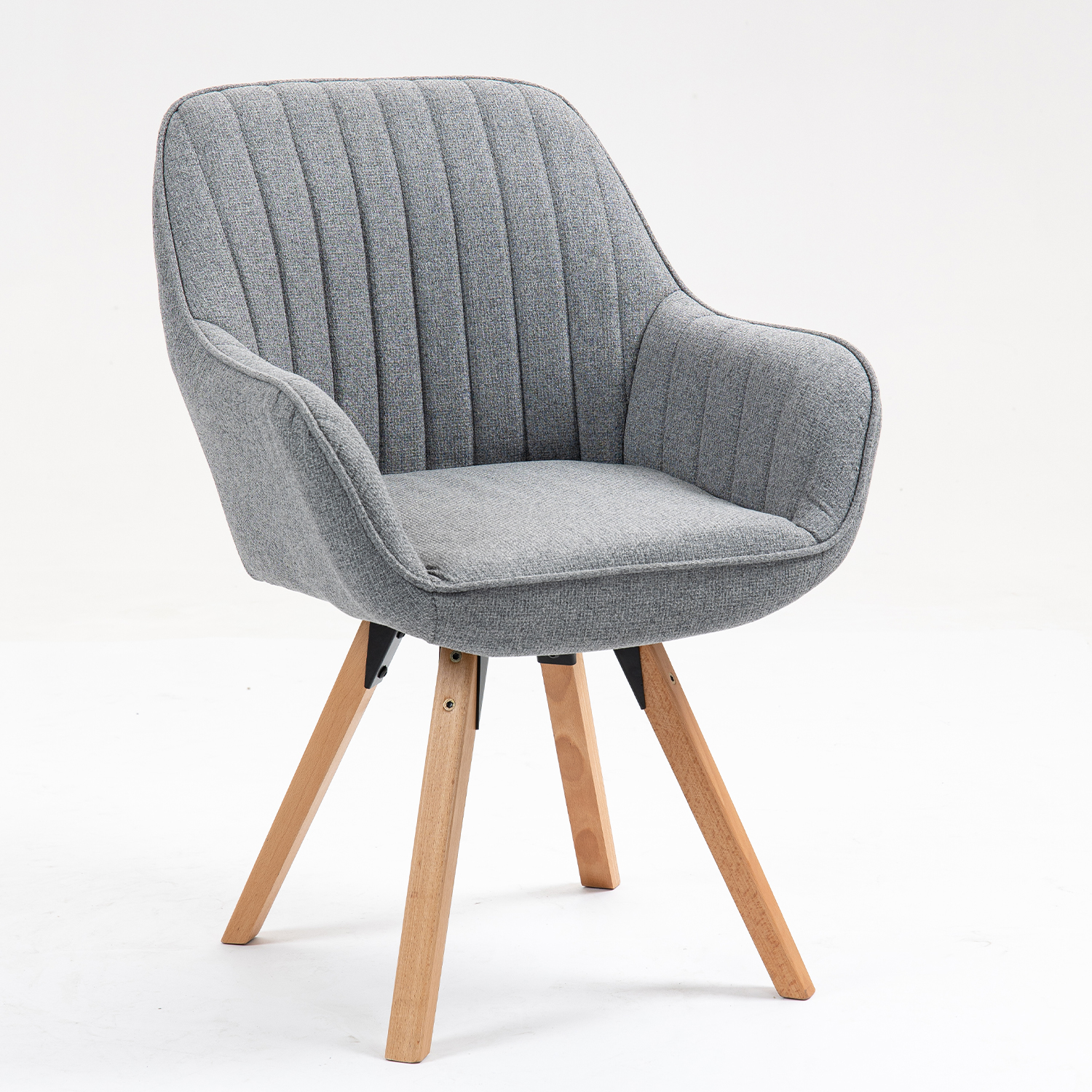 Fauteuil de salle à manger rotatif scandinave, CARSON, MEUBLES COSY