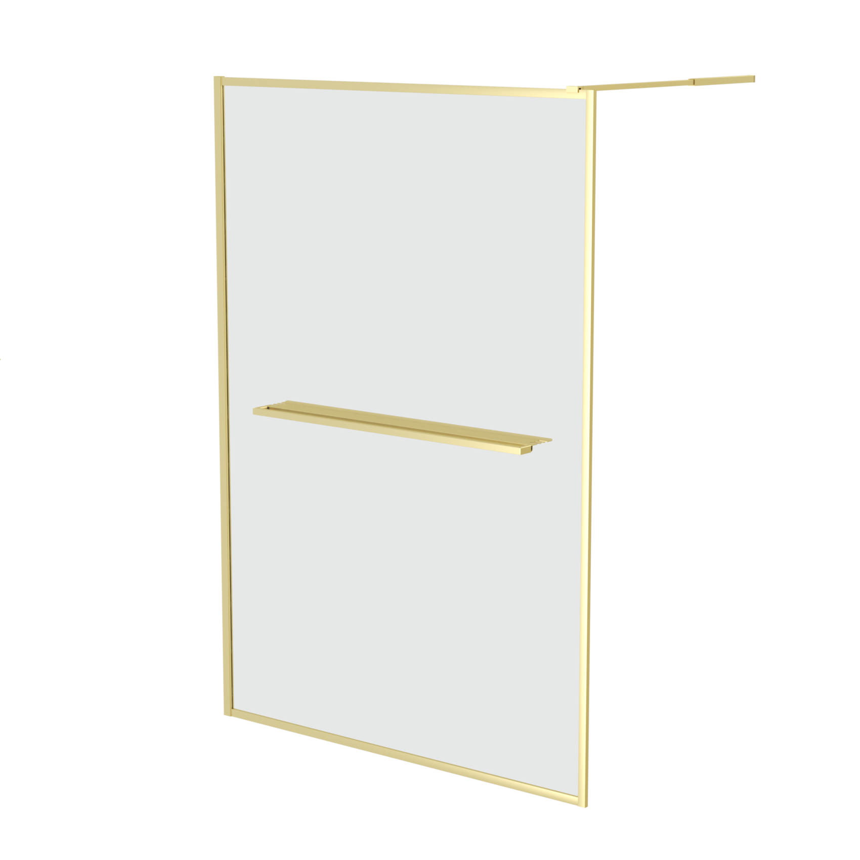 Paroi de douche à l’italienne avec étagère et porte-serviette, HOME MAISON