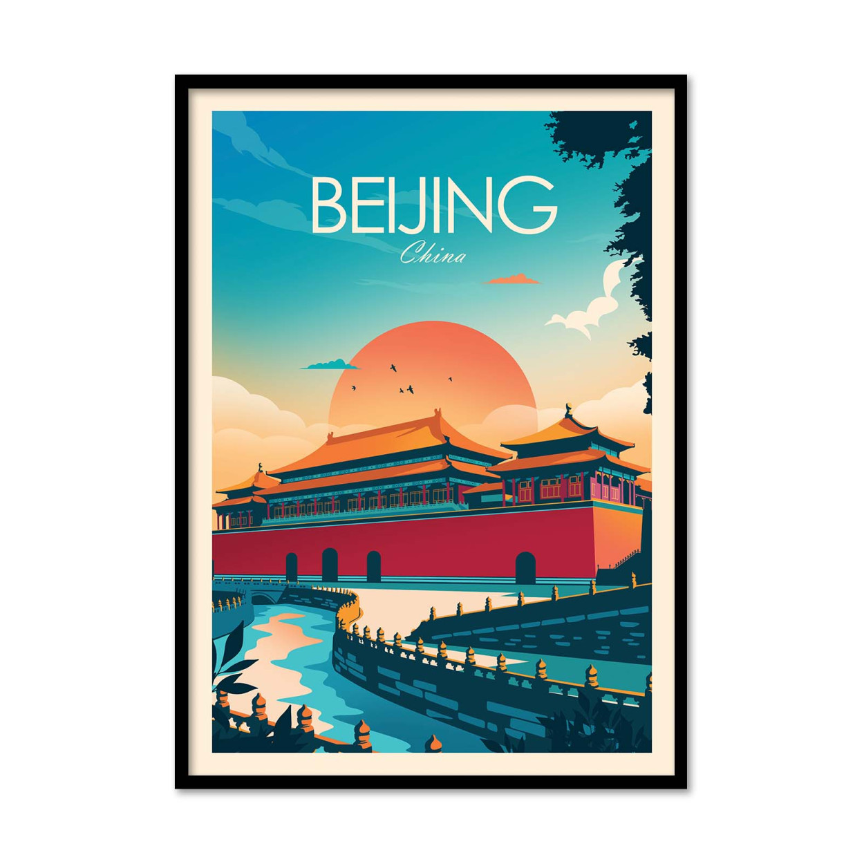 Affiche d'art - Beijing China - Studio Inception, WALL EDITIONS