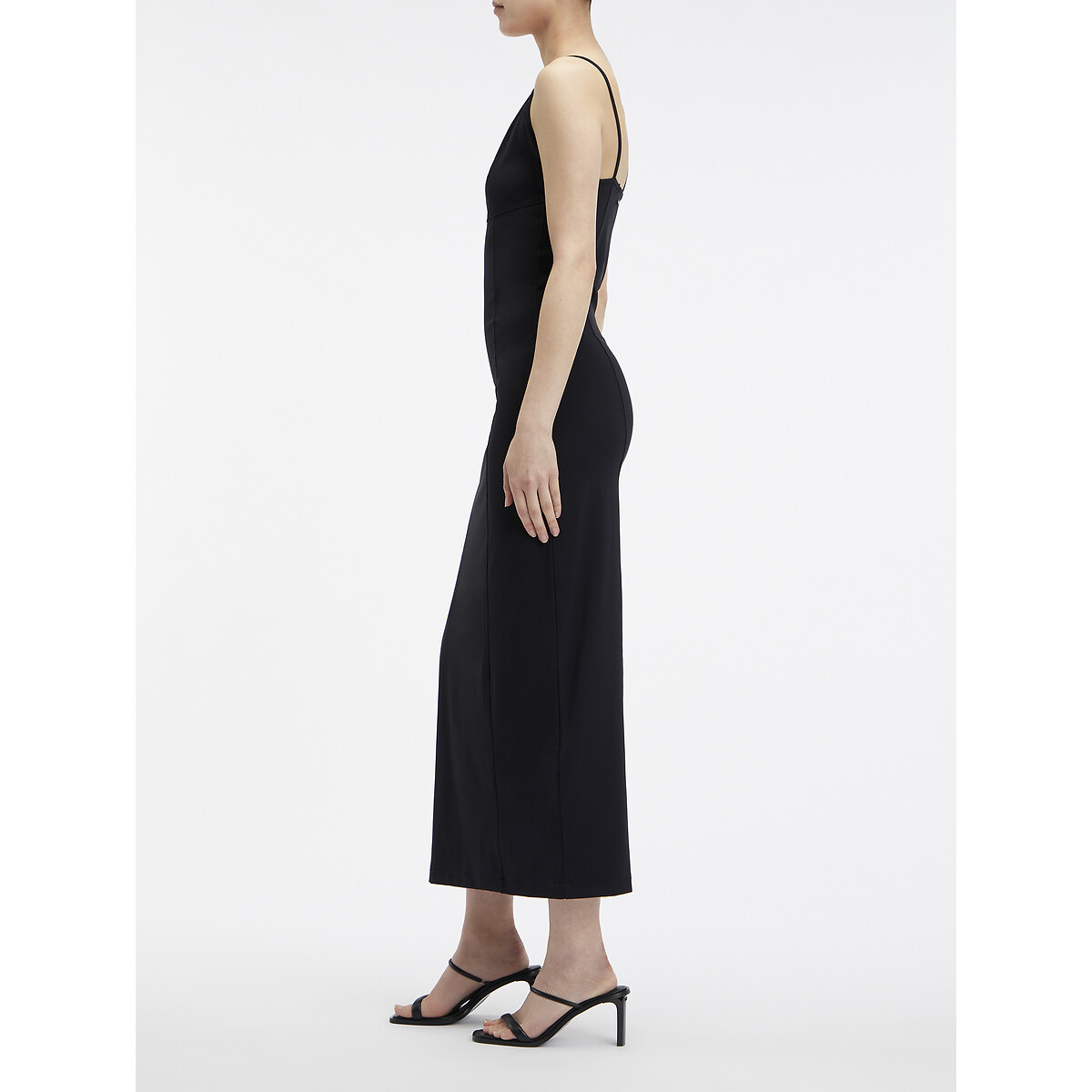 Kleid mit Calvin schmalen Redoute trägern La Klein | schwarz