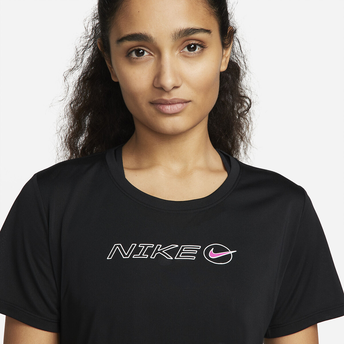 T-shirt de desporto one luxe, respirável preto Nike