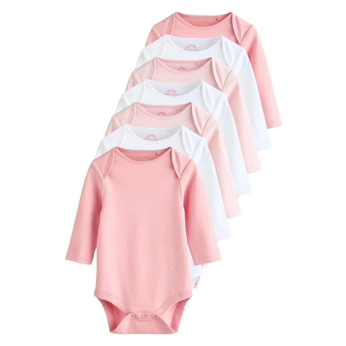 Body manches longues bébé, lot de 7, NEXT