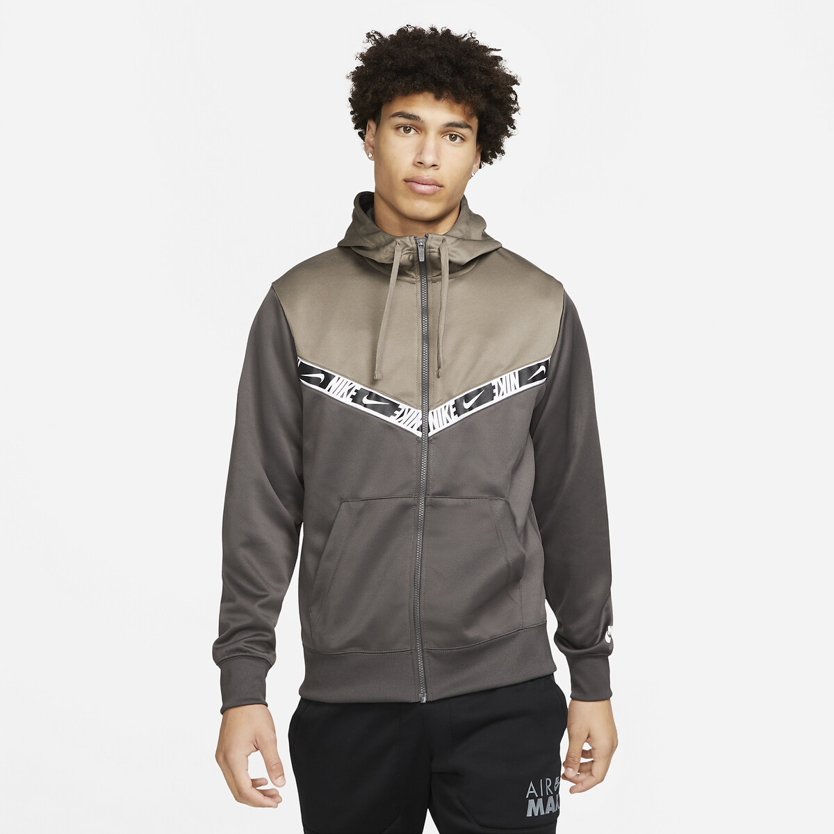 Sudadera con capucha y cremallera repeat Nike | La Redoute