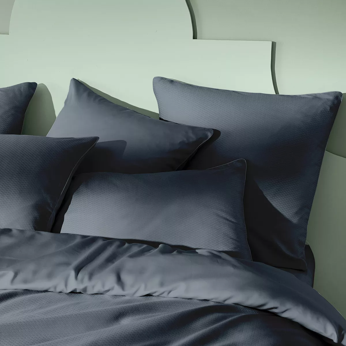 Taie d'oreiller satin de coton VIBRATO, GARNIER THIEBAUT