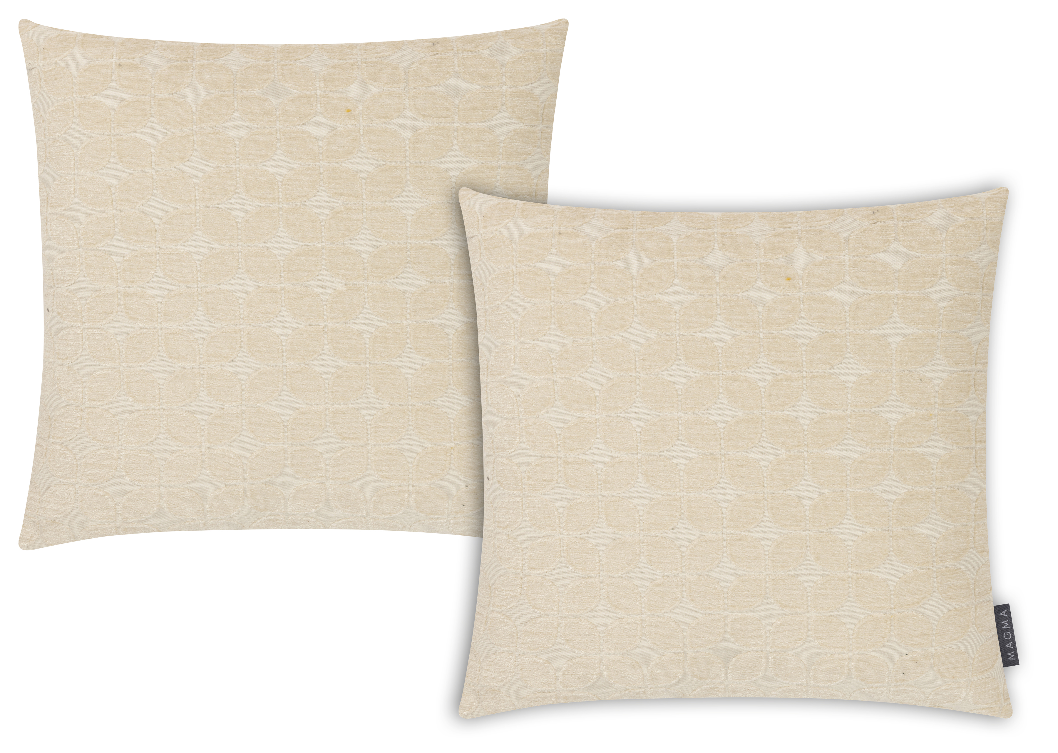 Lot de 2 housses de coussin jacquard velours JAVA, MAGMA HEIMTEX