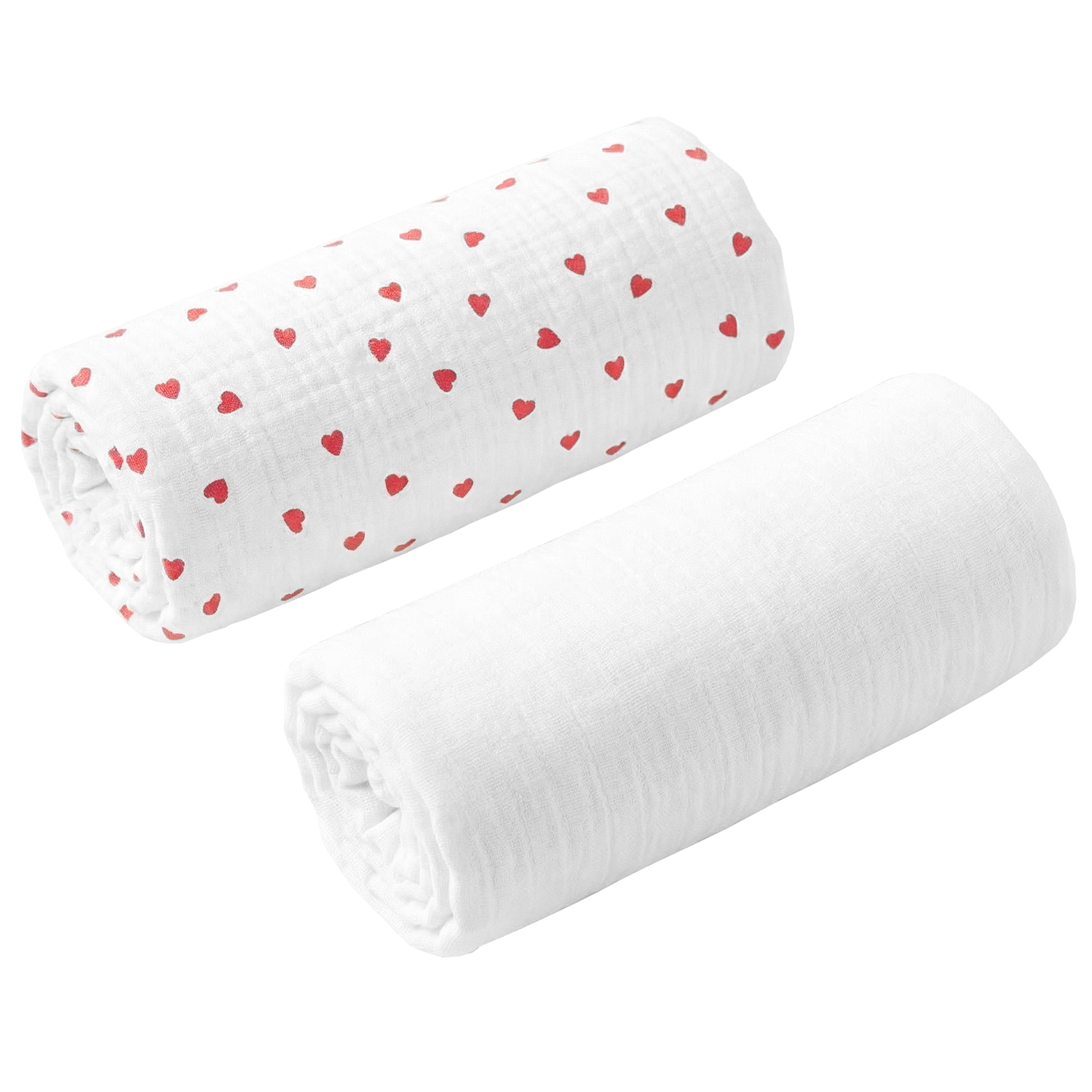 Lot de 2 Draps housses couffin en gaze de coton LOVIO, SEVIRA KIDS