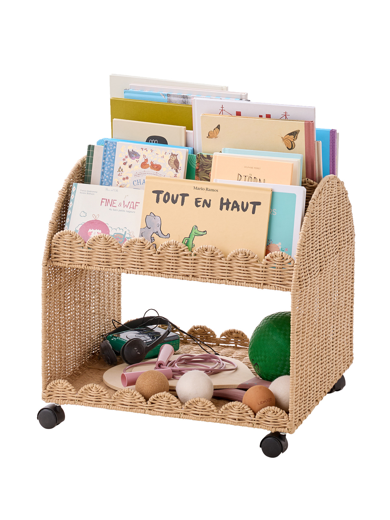 Petit rangement livre corde feston, VERTBAUDET