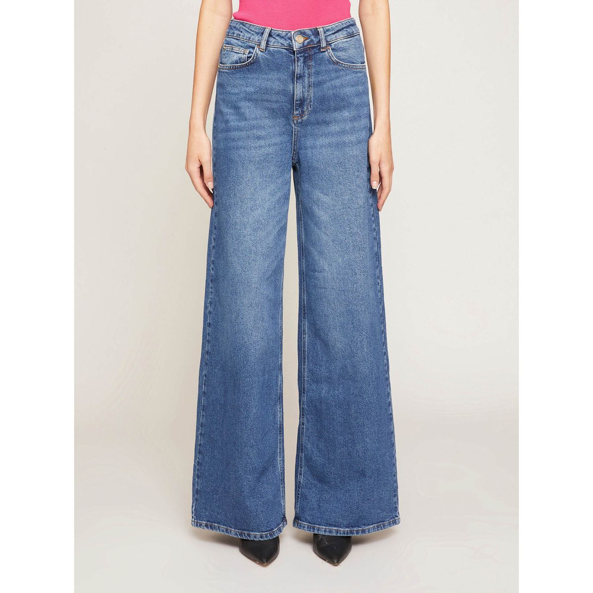 Jean fluide taille best sale haute