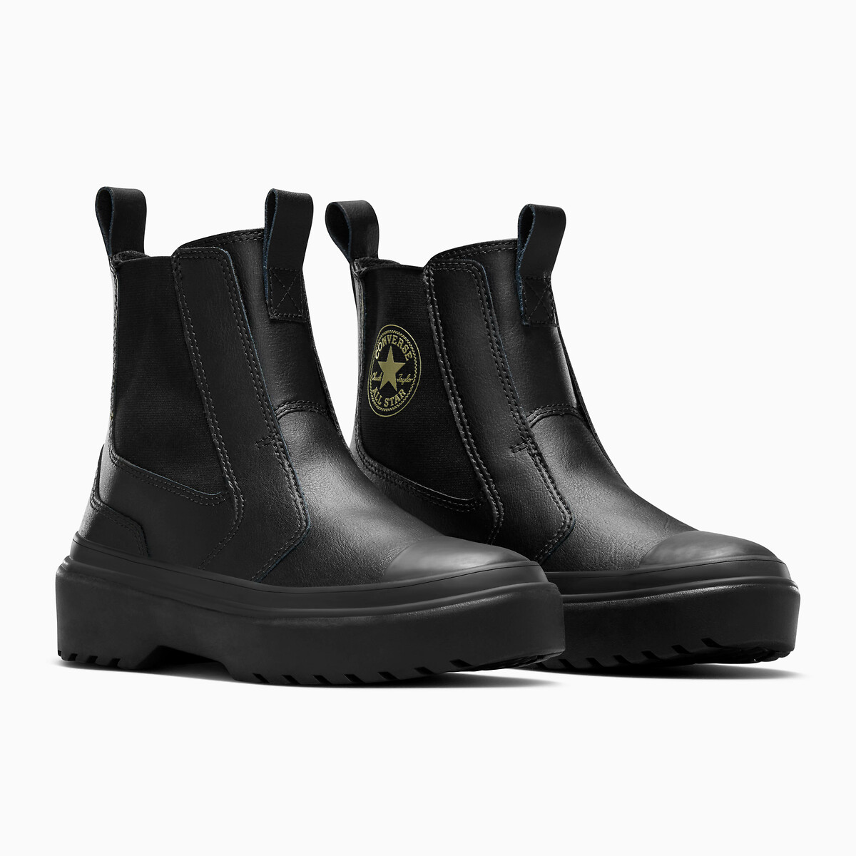 Kids chuck taylor all star chelsea lugged hi leather boots Converse La Redoute